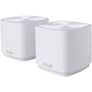 Sistem Wireless Mesh Gigabit ASUS ZenWiFi AX XD5, W-Fi 6, Dual-Band 2402 + 574 Mbps, 2 Buc, alb