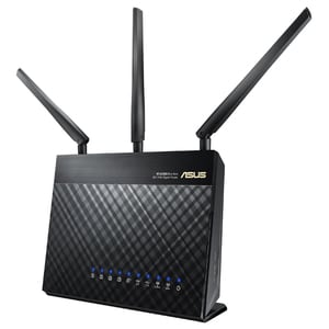 Router Wireless Gigabit ASUS RT-AC68U, Dual-Band 600 + 1300 Mbps, USB 3.0, negru 