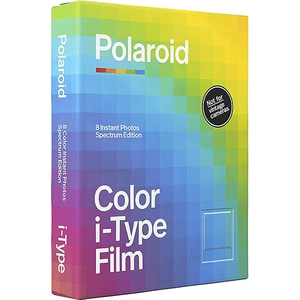 Film original color Polaroid pentru Polaroid i-Type, Rainbow Spectrum Edition, 8 buc