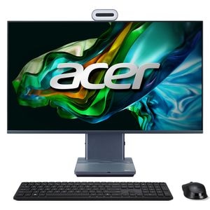 Sistem PC All in One Aspire S32-1856, Intel Core i7-1360P pana la 5.0GHz, 32" WQHD, 32GB, SSD 1TB, Linux(eShell), gri