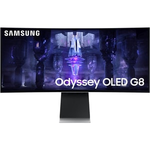 Monitor Gaming curbat OLED SAMSUNG Odyssey G8 LS34BG850SUXEN, 34", Wide QHD, 175Hz, AMD FreeSync, HDR400, negru