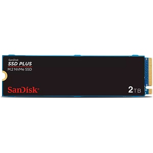 Solid-State Drive (SSD) SANDISK Plus, 2TB, PCIe Gen 3, M.2 PCIe, SDSSDA3N-2T00-G26