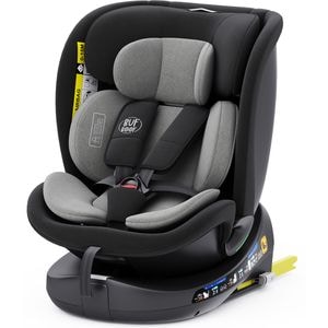 Scaun auto BUF BOOF B-Joy Deluxe rotativ 360 grade BJOYGREY, Isofix, 0-36 kg, i-Size, gri-negru
