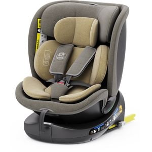 Scaun auto BUF BOOF B-Joy Deluxe rotativ 360 grade BJOYLIGHTBROWN, Isofix, 0-36 kg, i-Size, maro-negru