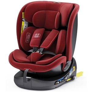 Scaun auto BUF BOOF B-Joy Deluxe rotativ 360 grade BJOYRED, Isofix, 0-36 kg, i-Size, rosu-negru