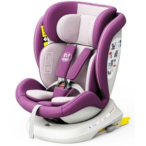 Scaun auto BUF BOOF TWT Plus Deluxe rotativ 360 grade ISIZETWTPURP, Isofix, 0-36 kg, i-Size, mov-alb