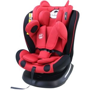 Scaun auto BUF BOOF Plus i-Size rotativ 360 grade ISIZEURSRED, Isofix, 0-36 kg, rosu-negru