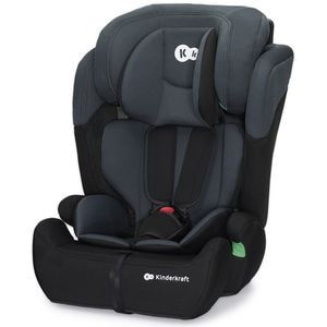 Scaun auto KINDERKRAFT Comfort Up KCCOUP02BLK, 5 puncte, 9-36 kg, R129, gri inchis-negru