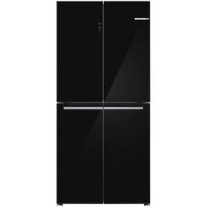 Side by Side BOSCH KMC85LBEA, No Frost, 547 l, H 189.5 cm, Clasa E, sticla neagra