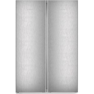 Side by Side LIEBHERR XRFsf 5220 Plus, Duo Cooling, 677 l, H 185.5 cm, Clasa D, argintiu