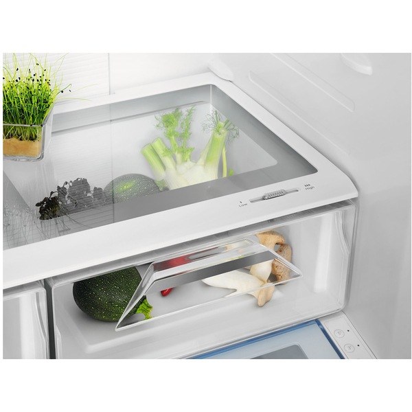 Side by Side ELECTROLUX EN6086MOX, No Frost, 577 l, H 177.6 cm, Clasa F, Dozator apa, inox