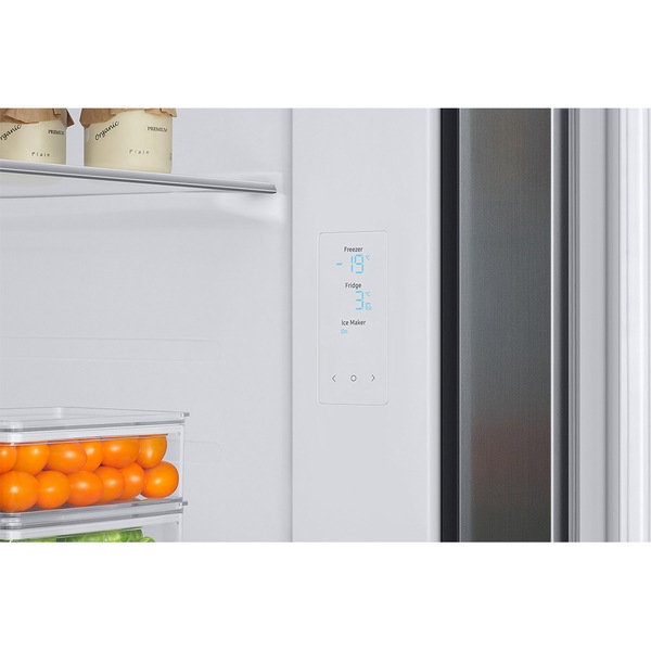 Side by Side SAMSUNG RS68A8520S9/EF, No Frost, 634 l, H 178 cm, Clasa F, Dozator apa, inox