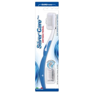 Periuta de dinti SILVER CARE Plus Hard + rezerva, multicolor