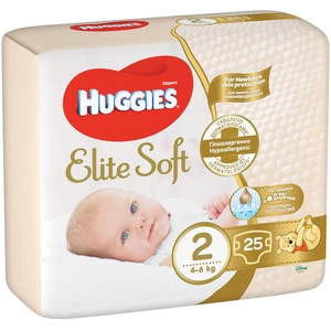 Scutece HUGGIES Elite Soft nr 2, Unisex, 4-6 kg, 25 buc