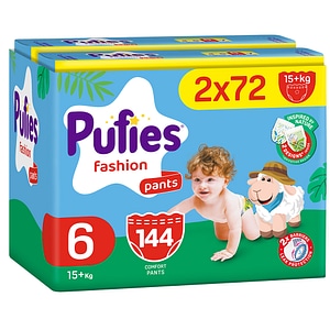 Scutece chilotel PUFIES Fashion nr 6, Unisex, 15 kg+, 144 buc