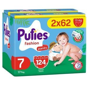 Scutece chilotel PUFIES Fashion nr 7, Unisex, 17 kg+, 124 buc