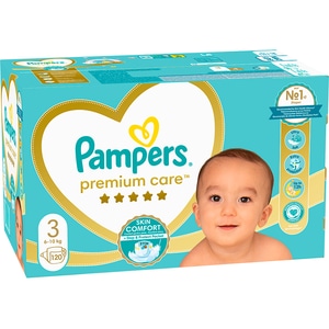 Scutece PAMPERS Premium Care Mega Box nr 3, Unisex, 5-9 kg, 120 buc
