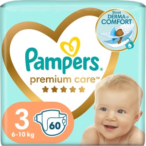 Scutece PAMPERS Premium Care Value Pack nr 3, Unisex, 6-10 kg, 60 buc