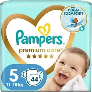 Scutece PAMPERS Premium Care Value Pack nr 5, Unisex, 11-16 kg, 44 buc