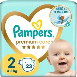Scutece PAMPERS Premium Care Small Pack Nou Nascut nr 2, Unisex, 4-8 kg, 23 buc