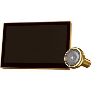 Sonerie video wireless EZVIZ HP2, 1080p, 2.200 mAh, Vedere cu unghi larg de 146, Ecran 4.3 inch, auriu