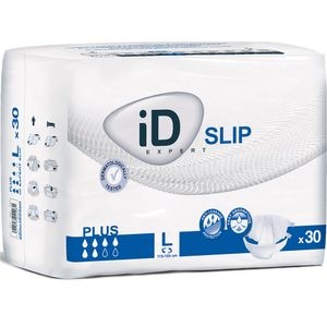 Scutece incontinenta pentru adulti ID Expert Slip Plus, L, 30 buc