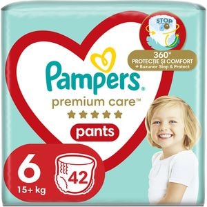 Scutece chilotel PAMPERS Premium Care Pants Mega Box nr 6, Unisex, 15 kg+, 42 buc