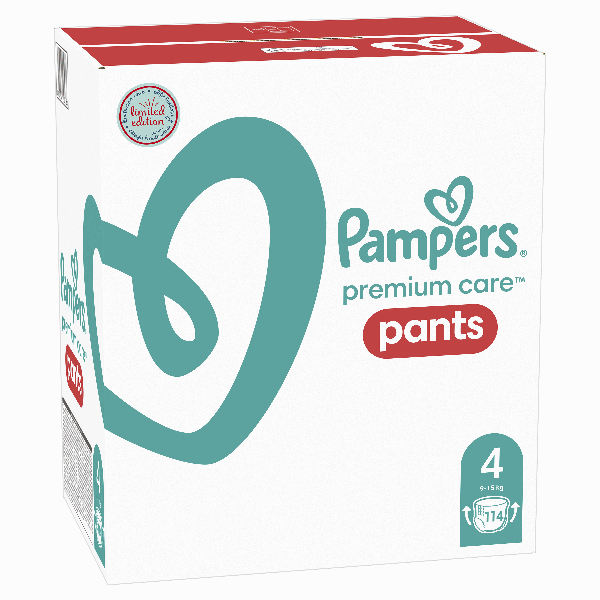 Scutece chilotel PAMPERS Premium Care Pants XXL Box nr 4, Unisex, 9-15 kg, 114 buc