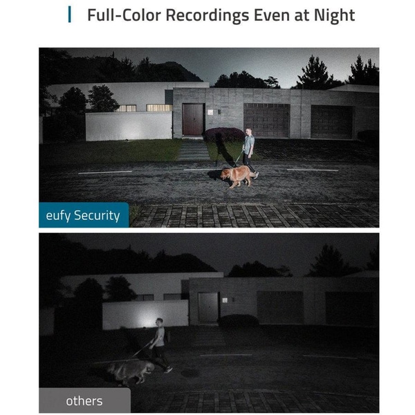 Camera IP Wireless EUFY Floodlight T8424321, 2K 1296p, IR, Night Vision