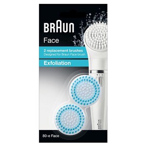 Rezerva perie faciala BRAUN Face Exfoliation SE80-E, 2 bucati