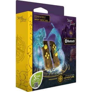 Set Controller Steelplay Adventure Magic Twin Pads pentru Nintendo Switch, maro-galben