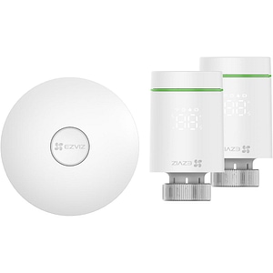 Kit termostat de calorifer Wireless EZVIZ T55, Gateway A3, Control Incalzire,  ZigBee, alb