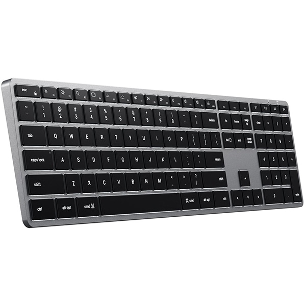 Tastatura Wireless pentru Mac SATECHI Slim X3, Bluetooth, USB-C, US INT, gri