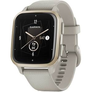 Smartwatch GARMIN Venu Sq 2 Music Edition, 40mm, Wi-Fi, Android/iOS, silicon, Cream Gold/French Gray