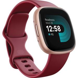 Smartwatch FITBIT Versa 4, Android/iOS, NFC, silicon, Beet Juice / Copper Rose Aluminum