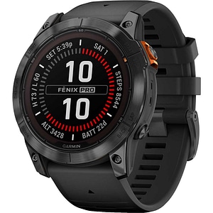 Smartwatch GARMIN Fenix 7X Pro Solar Edition 51mm, Wi-Fi, GPS, Android/iOS, silicon, Slate Gray/Black