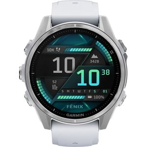 Smartwatch GARMIN Fenix 8, 43mm, AMOLED, GPS, Android/iOS, Whitestone