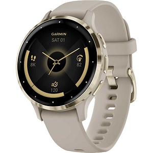 Smartwatch GARMIN Venu 3S 41mm, Wi-Fi, GPS, Android/iOS, silicon, French Gray/Soft Gold