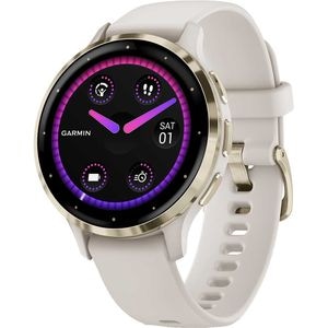 Smartwatch GARMIN Venu 3S 41mm, Wi-Fi, GPS, Android/iOS, silicon, Ivory/Soft Gold