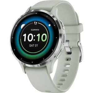 Smartwatch GARMIN Venu 3S 41mm, Wi-Fi, GPS, Android/iOS, silicon, Silver/Sage Gray