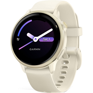 Smartwatch GARMIN Vivoactive 6 42mm, Wi-Fi, GPS, Android/iOS, silicon, Bone/Lunar Gold