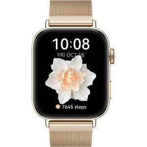 Smartwatch HUAWEI Watch Fit 3, GPS, Android/iOS, Gold Milanese Strap