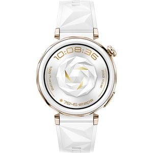 Smartwatch HUAWEI Watch GT 5 Pro 42mm, GPS, Android/iOS, White Fluoroelastomer Strap