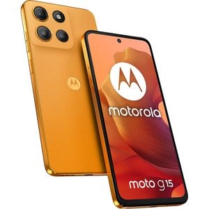 Telefon MOTOROLA Moto G15, 128GB, 8GB RAM, Dual-Sim, Sunrise Orange