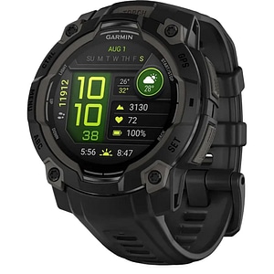 Smartwatch GARMIN Instinct 3, 45mm, GPS, Android/iOS, silicon, Negru