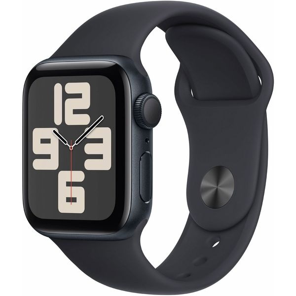 APPLE Watch SE (2nd Gen) V2, GPS, 44mm Midnight Aluminium Case, Midnight  Sport Band - M/L
