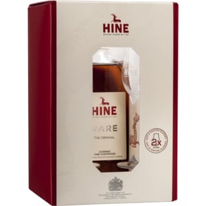 Pachet Cognac Hine Rare VSOP, 0.7L + 2 pahare