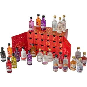 Pachet Mix Gin Calendar Advent Craciun, 0.05L x 24 sticle