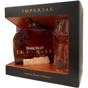 Rom Barcelor Imperial, 0.7L + 2 Pahare
