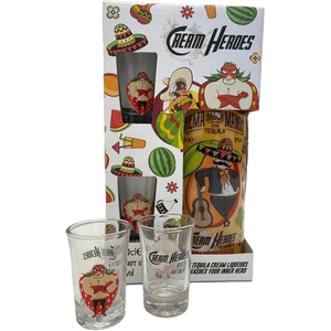 Lichior Cream Heroes Mariachi El Mango, 0.7L + 2 pahare